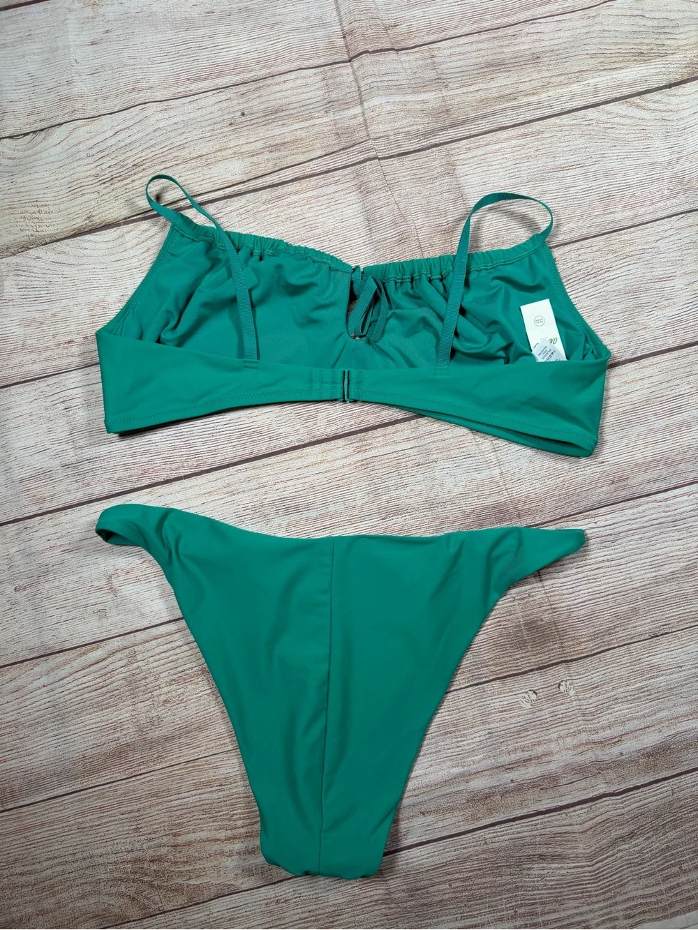 NWT aerie Emerald Green Scoop Bikini Set